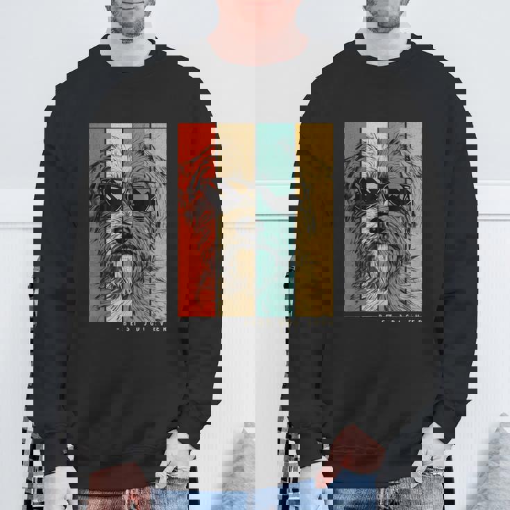 ヴィンテージ ノーフォークテリア 犬 ママ パパ キッズ メンズ レディース スウェットシャツ 高齢者への贈り物