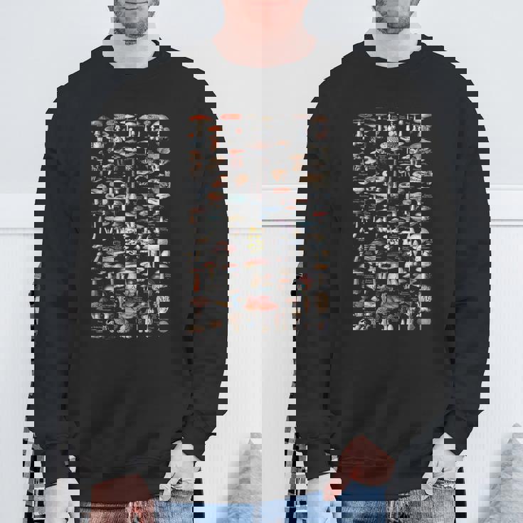 ヴィンテージマッシュルームピッカードイツ語の名前 闇 スウェットシャツ 高齢者への贈り物