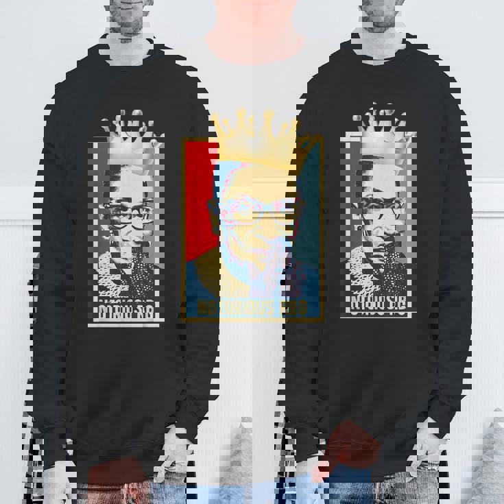 ヴィンテージ・ノトーリアス Rbg-ルース・ベイダー・ギンズバーグ・コート スウェットシャツ 高齢者への贈り物