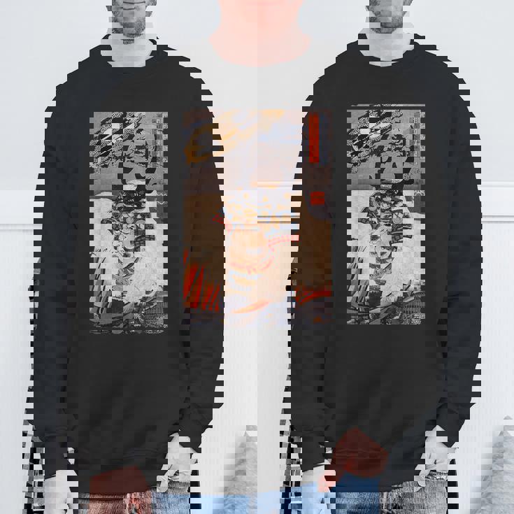 ヴィンテージ日本アート 歌川戦士武田信玄 武田信玄 スウェットシャツ 高齢者への贈り物