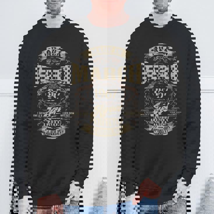 ヴィンテージ還暦伝説 1967年3月 60歳の贈り物 スウェットシャツ 高齢者への贈り物