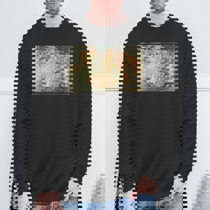 ヴィーナスの誕生／サンドロ・ボッティチェッリ【世界の名画】（高精細画質）女神 美術館アート スウェットシャツ 高齢者への贈り物