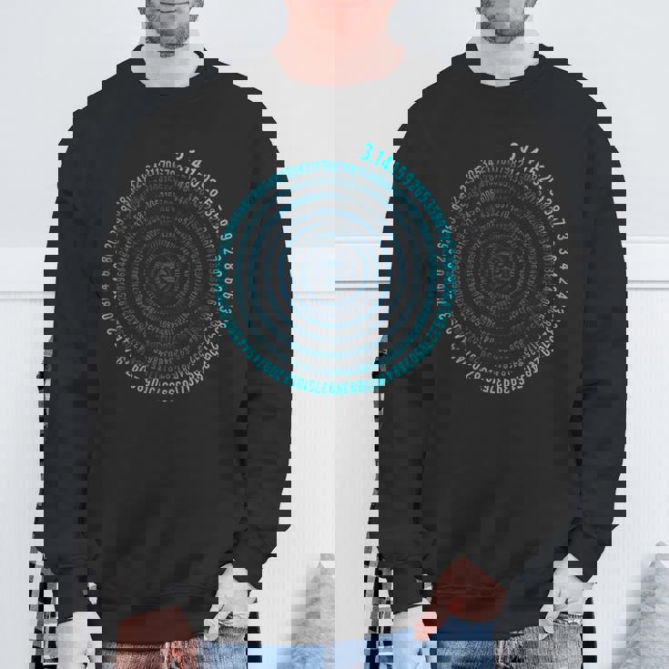 不合理な数字 Pi シンボル インフィニティ ヘリックス スパイラル 算数 スウェットシャツ 高齢者への贈り物