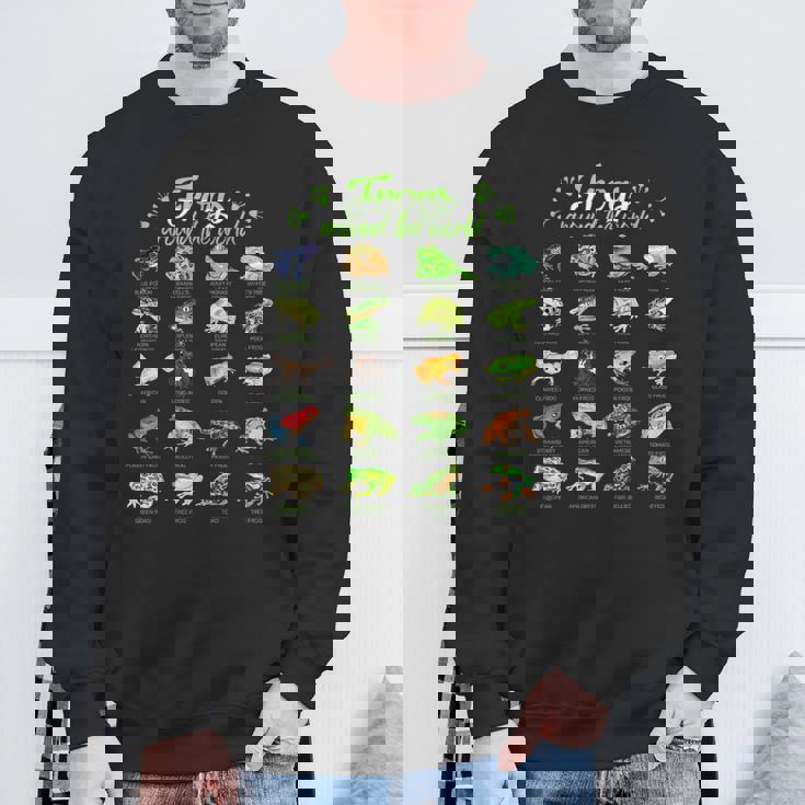 世界のカエル カエル スウェットシャツ 高齢者への贈り物