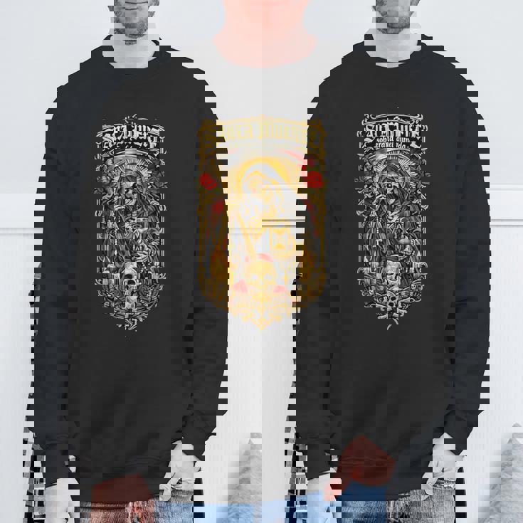 世界のサンタ・ムエルテ支配者 スウェットシャツ 高齢者への贈り物