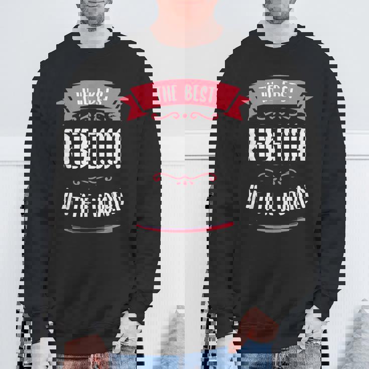 世界最高のレベッカ。 スウェットシャツ 高齢者への贈り物