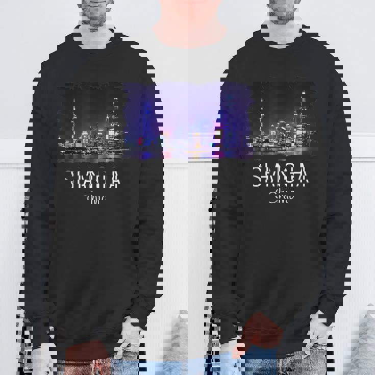 中国上海スカイライン 中国のお土産ギフト 上海 スウェットシャツ 高齢者への贈り物