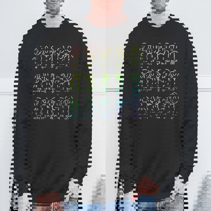 代数ダンスおかしい関数グラフ図科学数学方程式 長袖tシャツ スウェットシャツ 高齢者への贈り物
