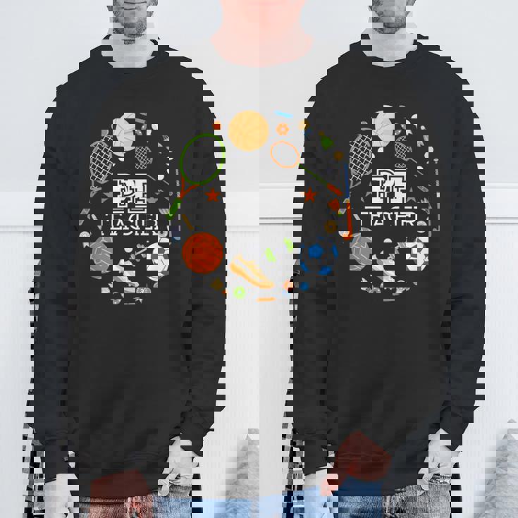 体育教諭学校の先生 スウェットシャツ 高齢者への贈り物