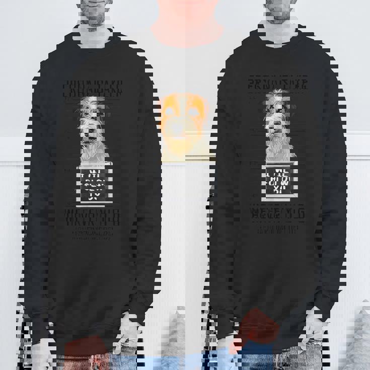 個人ストーカー 犬 ジャック・ラッセル・テリア I Will Follow You スウェットシャツ 高齢者への贈り物