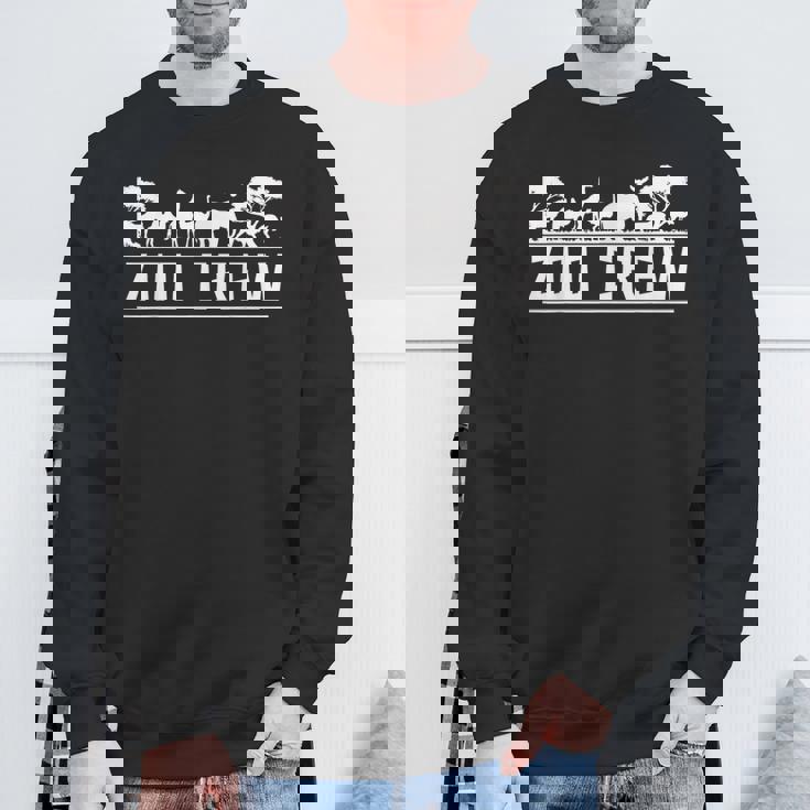 動物園 動物園 サファリ キリン ライオン ゾウ 動物園 スウェットシャツ 高齢者への贈り物