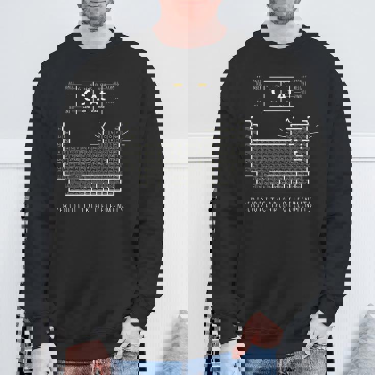 化学猫 元素周期表 長袖tシャツ スウェットシャツ 高齢者への贈り物