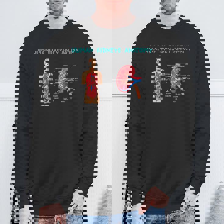 医療従事者のためのヒト腎臓の解剖学 スウェットシャツ 高齢者への贈り物