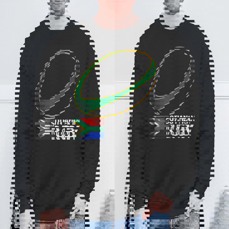 南アフリカラグビー南アフリカ国旗 スウェットシャツ 高齢者への贈り物