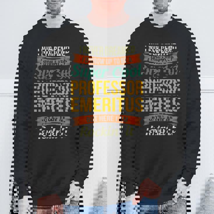 名誉教授ギフト 面白い感謝 スウェットシャツ 高齢者への贈り物