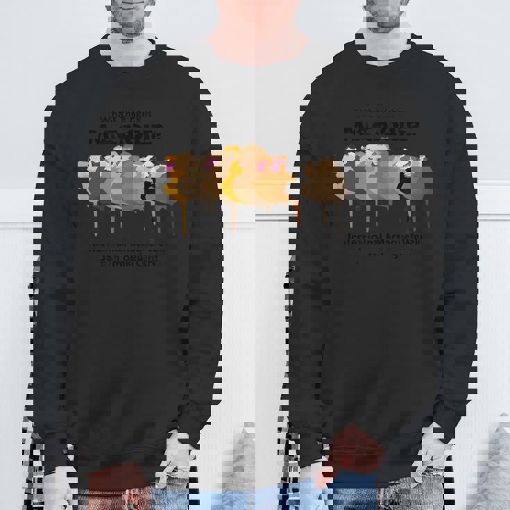 国際マカク週間2024er2 スウェットシャツ 高齢者への贈り物