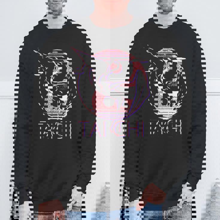 太極拳 陰陽鶴、瞑想エネルギー スウェットシャツ 高齢者への贈り物