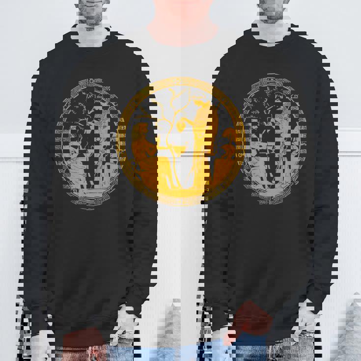 女神アテナと英雄ヘラクレス古代ギリシャ美術神話 スウェットシャツ 高齢者への贈り物