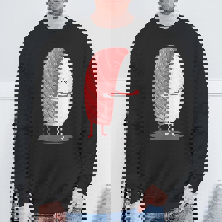 寿司 ハグ 甘い 和食 まぐろ にぎり スウェットシャツ 高齢者への贈り物