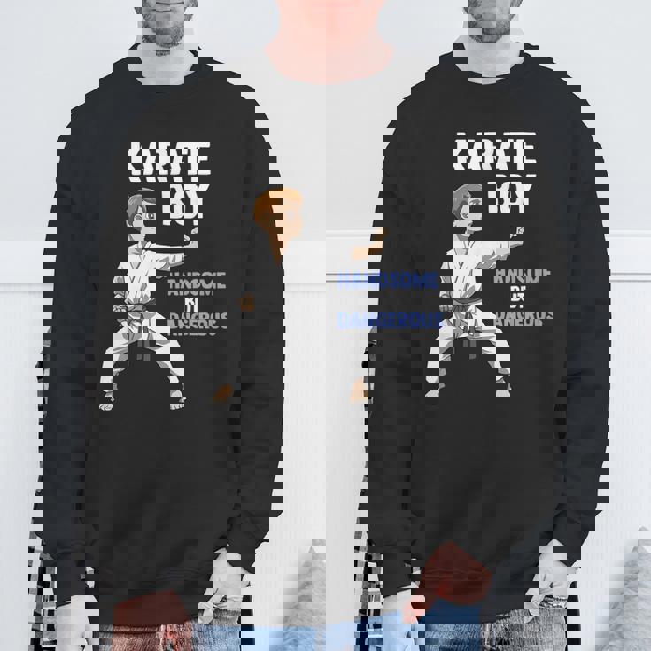 少年空手 キッズ空手ファイター格闘技 スウェットシャツ 高齢者への贈り物