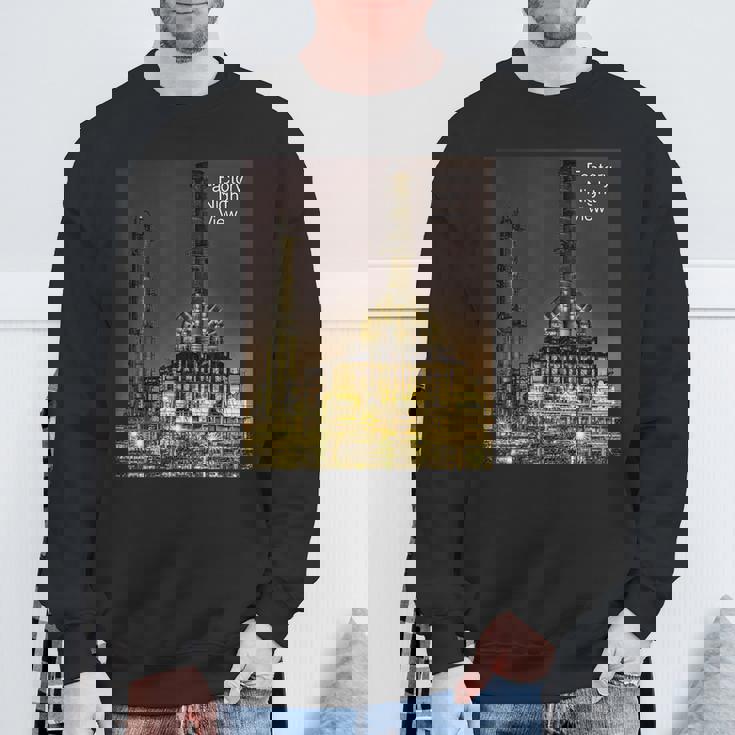 工場夜景 -Factory Nightiew- スウェットシャツ 高齢者への贈り物