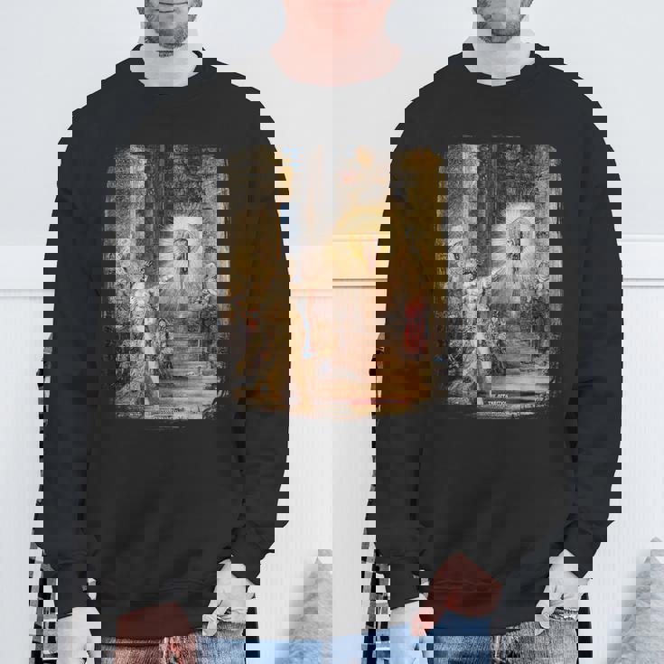 幻影ギュスターヴ・モロー不気味なホラー絵画アート スウェットシャツ 高齢者への贈り物