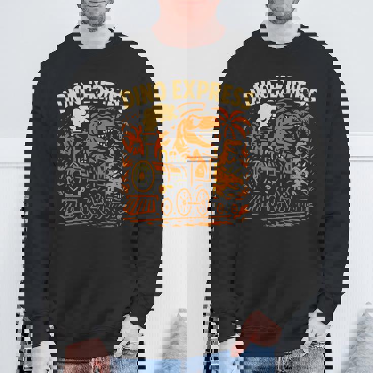 恐竜 エクスプレス 漫画 電車 恐竜 男の子 スウェットシャツ 高齢者への贈り物