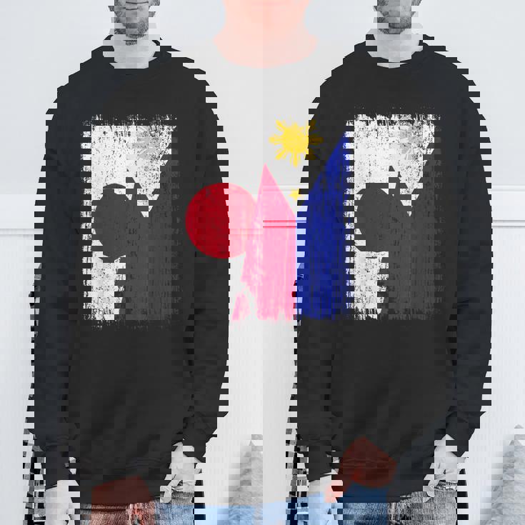 日本 フィリピン ハーフフラッグ 日本 フィリピン ジャージ スウェットシャツ 高齢者への贈り物