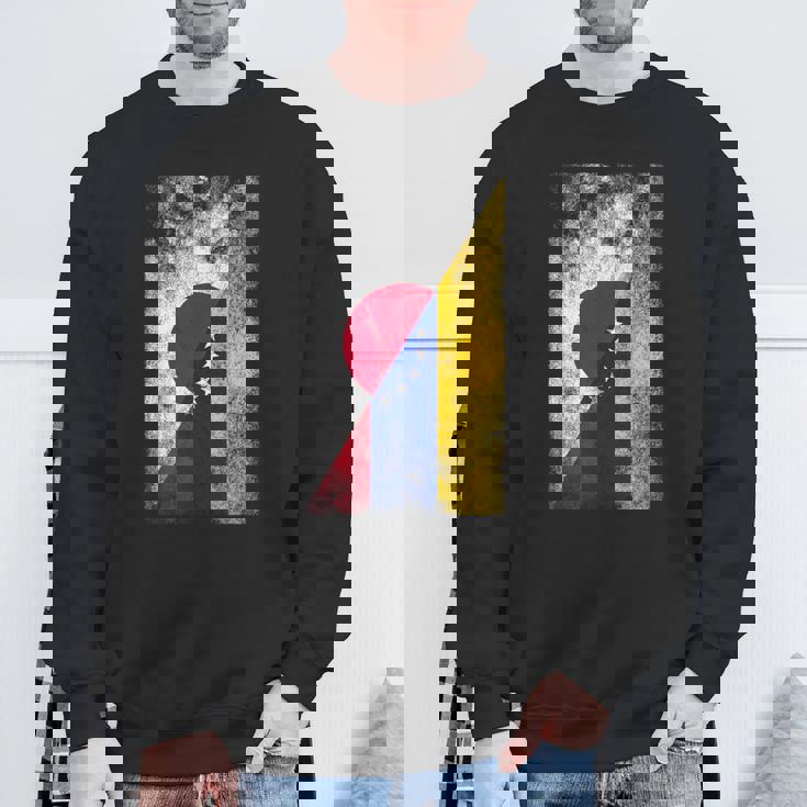 日本ベネズエラ国旗 日本のベネズエラ。 スウェットシャツ 高齢者への贈り物