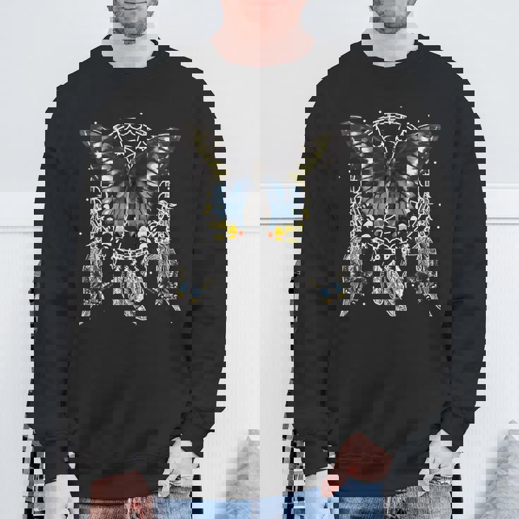 昆虫学者 蝶 昆虫 蝶 黒アゲハチョウ スウェットシャツ 高齢者への贈り物