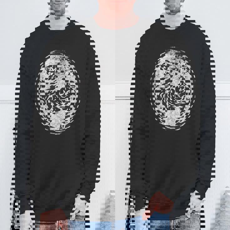 松かん 空手風シンボル 武道訓練 虎 スウェットシャツ 高齢者への贈り物