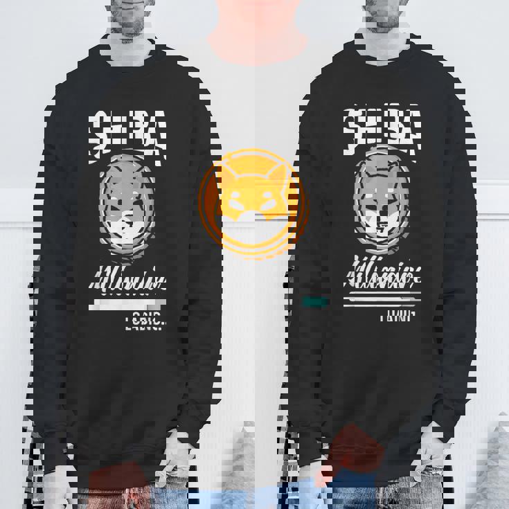 柴億万長者積載 おもしろトークンコイン 柴犬クリプト スウェットシャツ 高齢者への贈り物