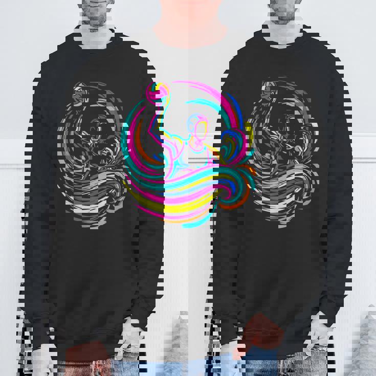 水球選手 スチームウェーブ スウェットシャツ 高齢者への贈り物