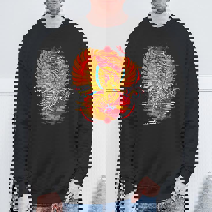 浮世絵シリーズ 和ポップ 鳳凰 スウェットシャツ 高齢者への贈り物