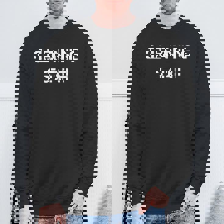 清掃スタッフ クルー 用務員 ユニフォーム カストディアン ジョブ 従業員 スウェットシャツ 高齢者への贈り物