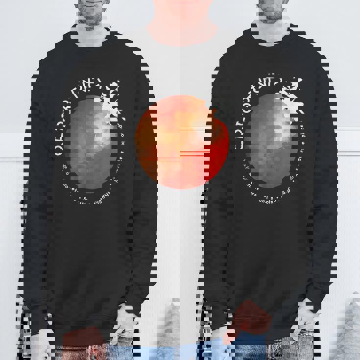 火星のオポチュニティ・ローバー オピー 宇宙探検 スウェットシャツ 高齢者への贈り物