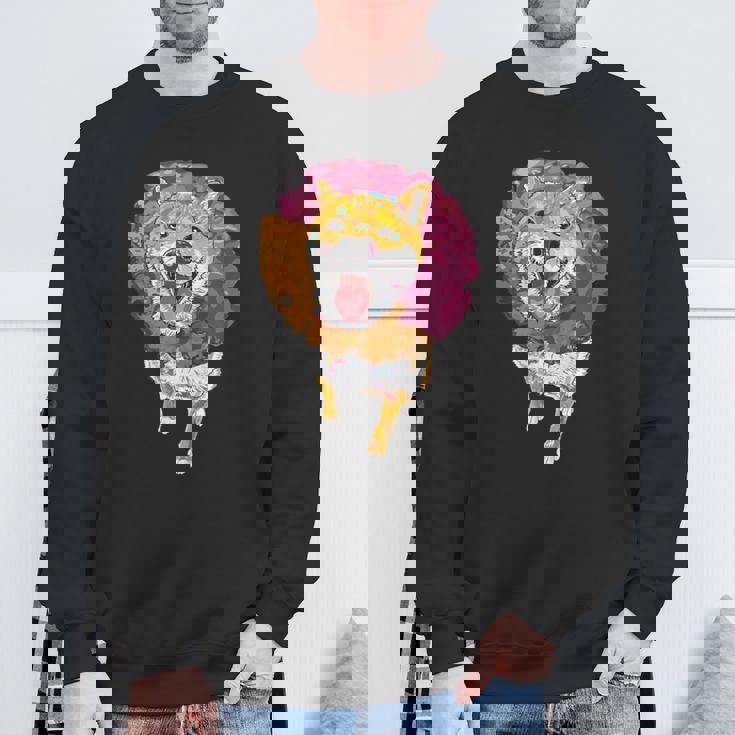 犬ドーナツシリーズ 柴犬 スウェットシャツ 高齢者への贈り物