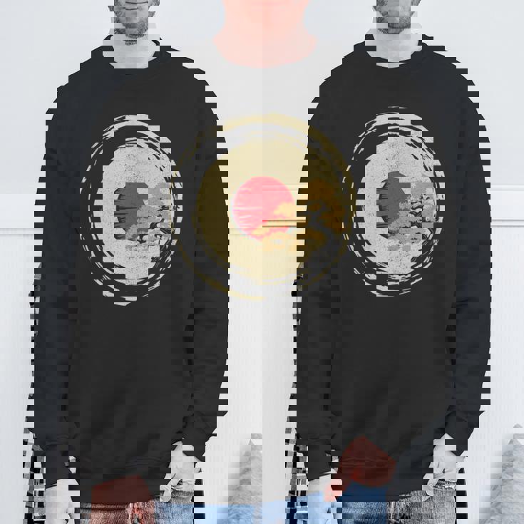 盆栽日本禅tシャツ 長袖tシャツ スウェットシャツ 高齢者への贈り物