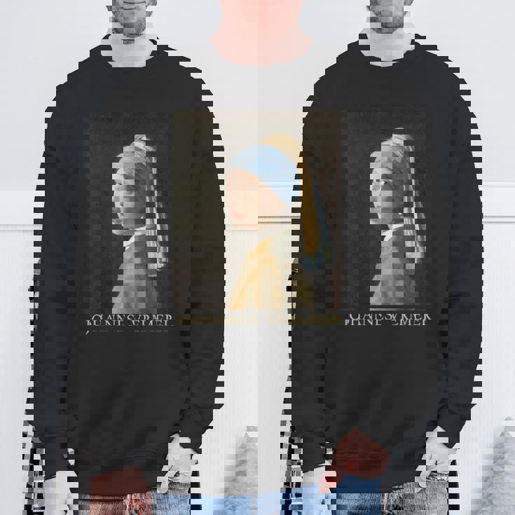 真珠の耳飾りの少女／フェルメール（記名）【世界の名画】Johannesermeer 美術館アート スウェットシャツ 高齢者への贈り物