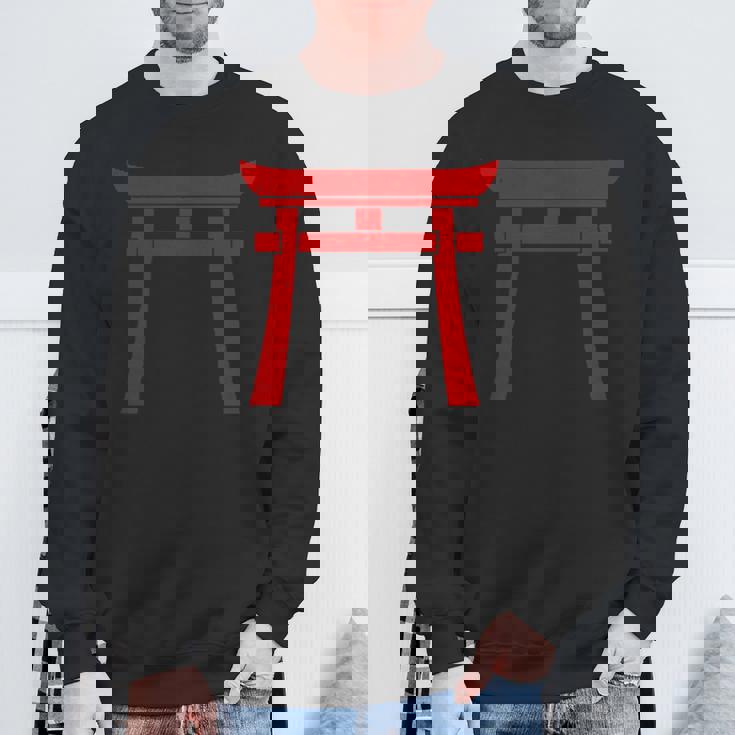 神戸鳥居門シンボル 神道日本門 スウェットシャツ 高齢者への贈り物