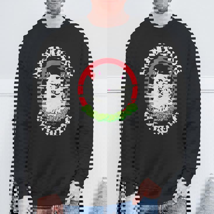 私なしでは禁煙だ スウェットシャツ 高齢者への贈り物