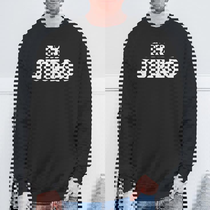 私は次郎、私の名前は次郎、私は次郎、パーソナライズ スウェットシャツ 高齢者への贈り物