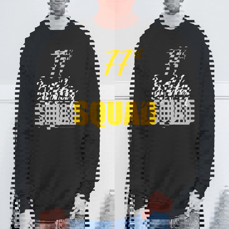 第77回ハッピーバースデーチームパーティーバースデーファミリーグループ スウェットシャツ 高齢者への贈り物