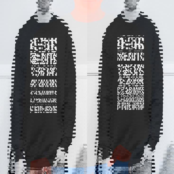 素晴らしい49歳の誕生日ギフト 面白い49歳の誕生日 スウェットシャツ 高齢者への贈り物