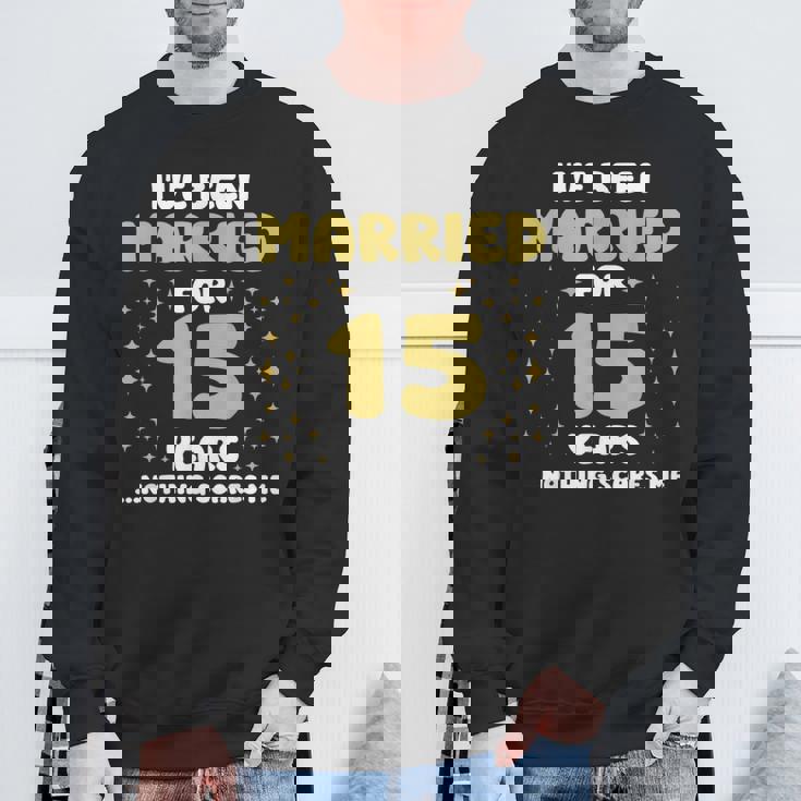 結婚15年 15周年 夫 妻 記念日 スウェットシャツ 高齢者への贈り物