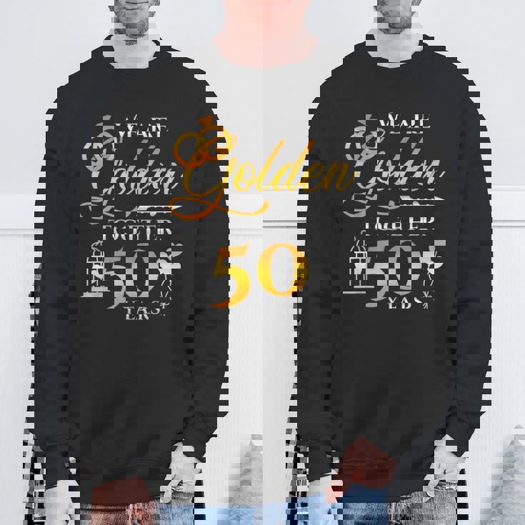 結婚50周年 結婚記念日 金婚記念日 スウェットシャツ 高齢者への贈り物