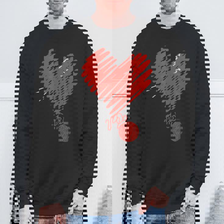 編み物 I かぎ針編み I 毛糸 I ニッター I 編み物 スウェットシャツ 高齢者への贈り物