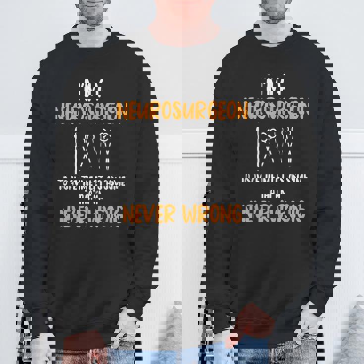 脳神経外科医 脳内科医専門医 神経系専門家 スウェットシャツ 高齢者への贈り物