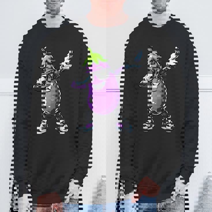 茄子を軽くたたく面白い野菜ギフト ナス付き スウェットシャツ 高齢者への贈り物