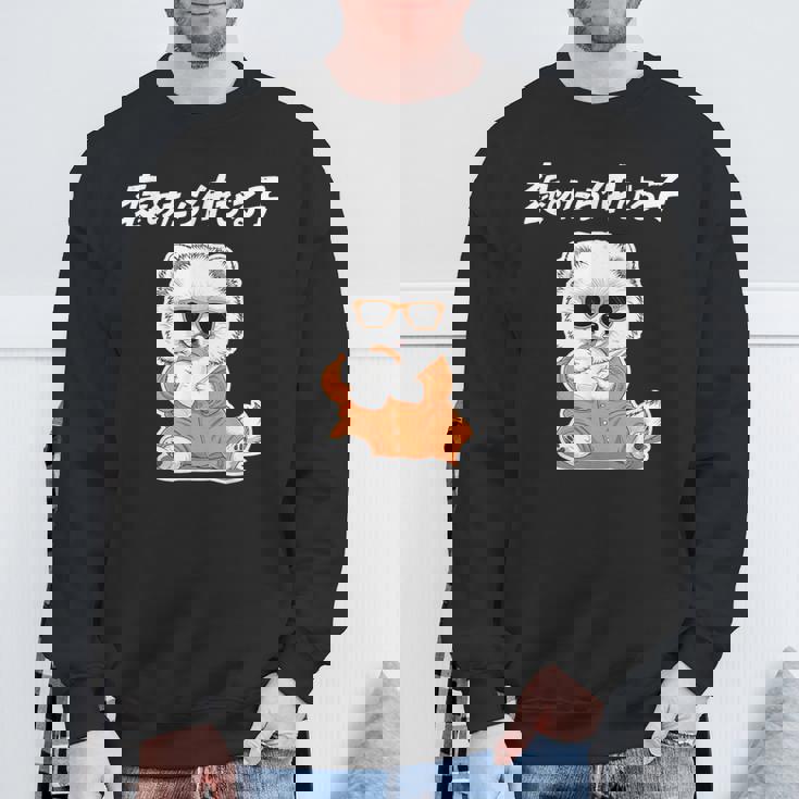 褒めたら伸びる子 ポメラニアン グッズ 犬 おもしろ 面白い ネタ 笑える かわいい スウェットシャツ 高齢者への贈り物